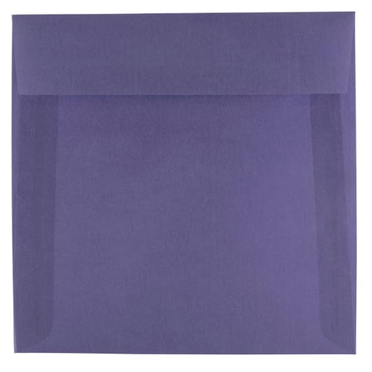 JAM Paper 6.5" x 6.5" Translucent Vellum Envelopes